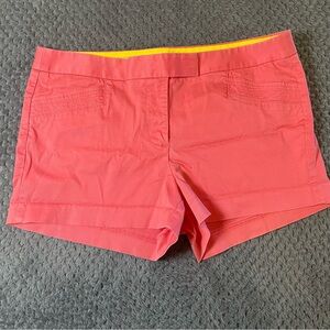 J. CREW Shorts Women’s City Fit Pink Size 10 Chino Inseam 2.5" Preppy Casual